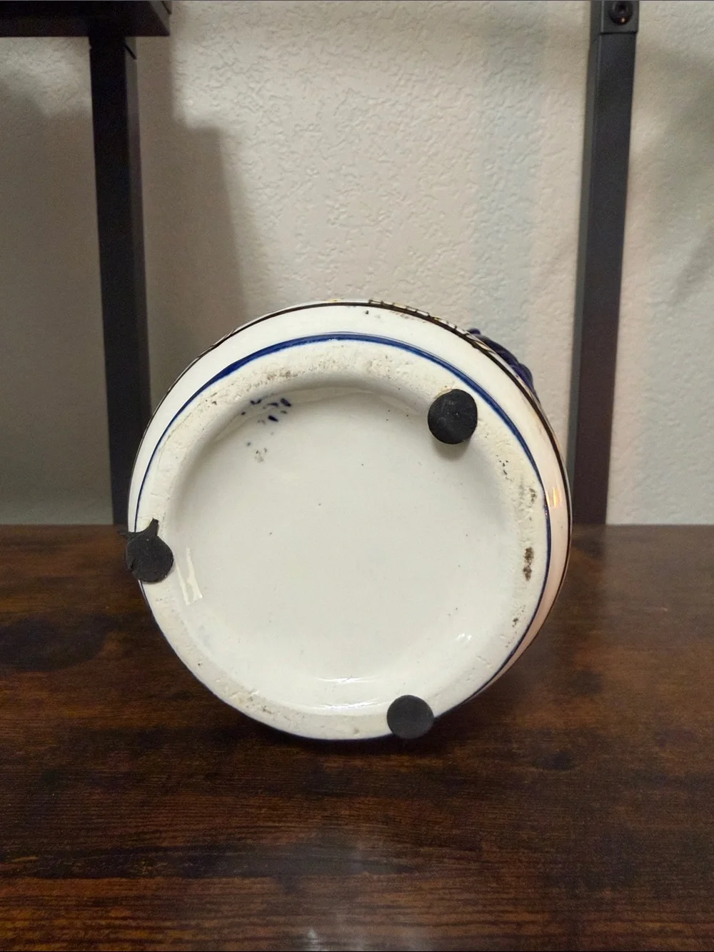 Blue and Yellow Decorative Vase
